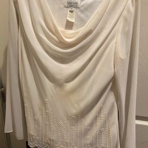 Ladies ivory evening top